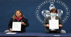 Firman convenio de colaboración la BUAP y la USEP