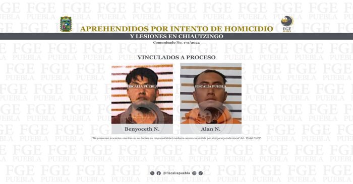 Investigan a Benyoceth y Alan por su posible responsabilidad en delitos de homicidio