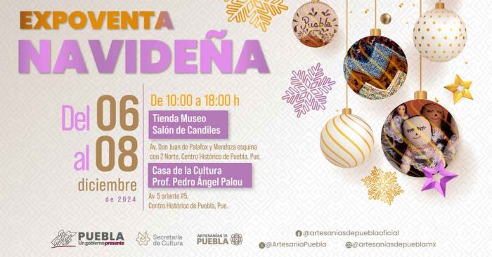 Invitan a expoventa artesanal de productos navideños