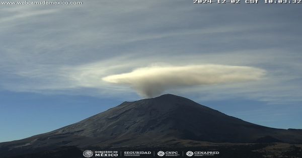 Emite Popocatépetl 23 exhalaciones en 24 horas