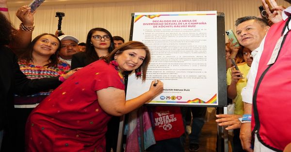 Luchar&aacute; X&oacute;chitl G&aacute;lvez por terminar con la cultura del odio en el pa&iacute;s