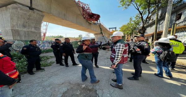 Piden peritaje por ca&iacute;da de estructura en Tren Interurbano