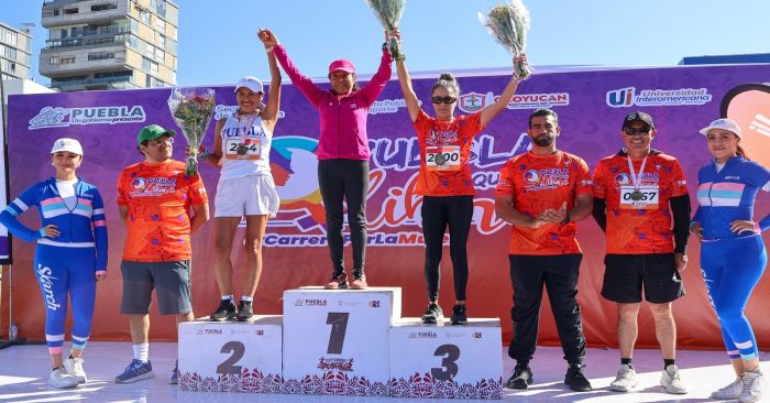 Realizan carrera “Puebla te quiere libre” para conmemorar &quot;Día Naranja&quot;
