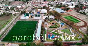 Inauguran Sergio Salomón y Gaby Bonilla la construcción del Parque de la Familia en Tepeaca