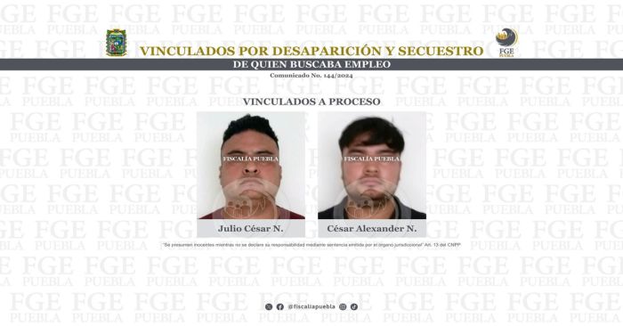 Detienen a padre e hijo por los delitos de desaparici&oacute;n y secuestro expr&eacute;s agravado