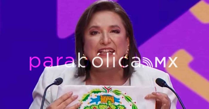 Fue a prop&oacute;sito, justifica X&oacute;chitl uso de Bandera al rev&eacute;s