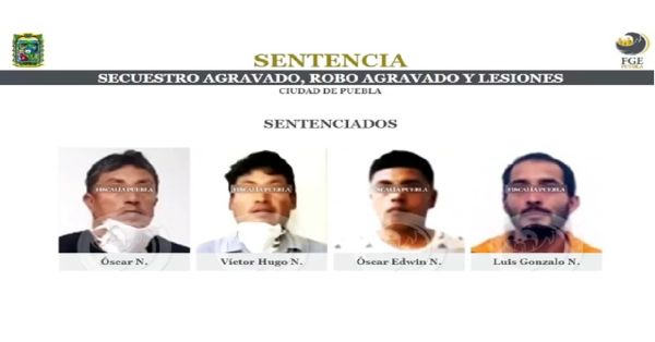 Detienen banda por robo y secuestro, les dan 53 años de prisión