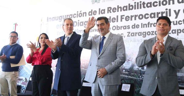 Inaugura Sergio Salomón rehabilitación de tramo del bulevar Forjadores