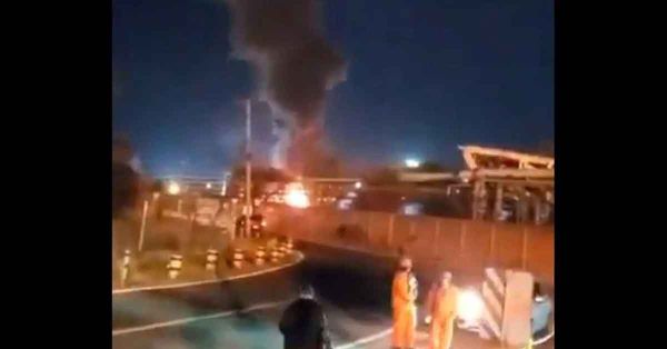 Se registra incendio en refiner&iacute;a de Salamanca