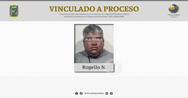 Vinculan a proceso a Rogelio N. por su posible responsabilidad en el delito de secuestro agravado