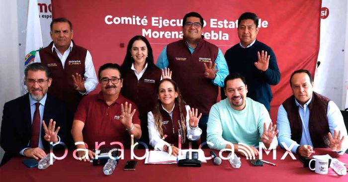Celebra Morena en Puebla la entrega de constancia a Claudia Sheinbaum