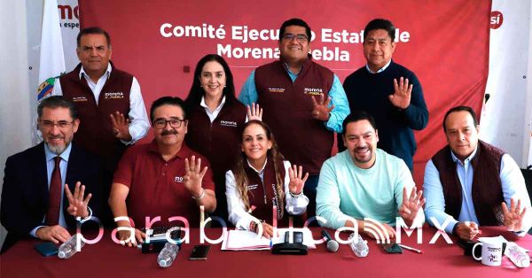 Celebra Morena en Puebla la entrega de constancia a Claudia Sheinbaum