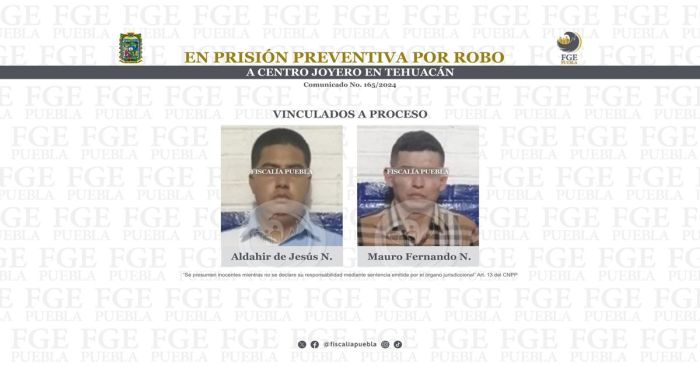 Detienen a dos hombres por el delito de robo agravado
