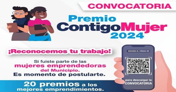 Abre Ayuntamiento de Puebla convocatoria para &lsquo;Premio Contigo Mujer 2024&rsquo;