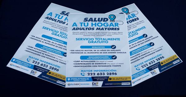 Presentan en San Andr&eacute;s Cholula "Salud a tu hogar, adultos mayores"