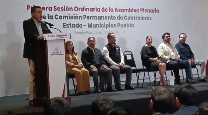 Encabeza Sergio Salomón la Asamblea de Contralores de Puebla