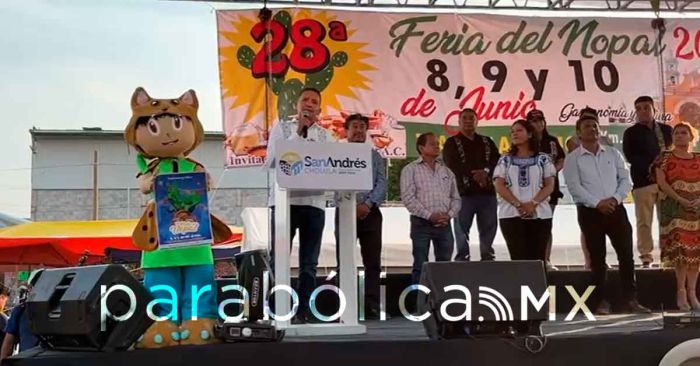 Inaugura Edmundo Tlatehui la edici&oacute;n n&uacute;mero 28 de la Feria del Nopal