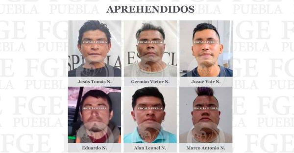 Detiene FGE a seis presuntos responsables de violencia familiar