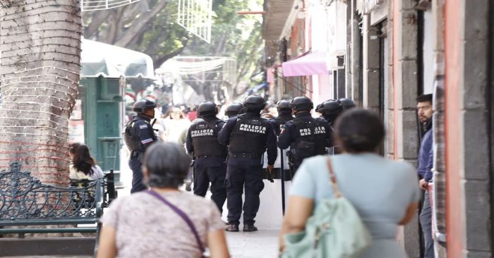 Mantienen operativo contra el ambulantaje en el Centro Histórico