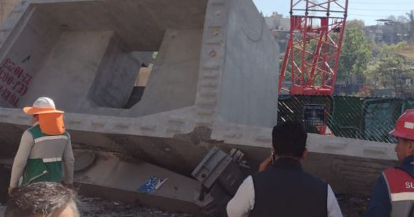 Cae estructura del Tren Interurbano M&eacute;xico-Toluca en CDMX
