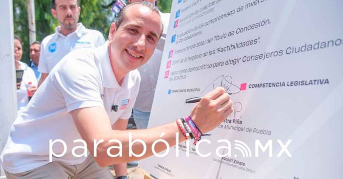 Reconoce Riestra preocupaciones de la ciudadanía por el servicio de agua en Puebla