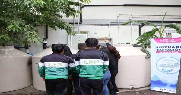 Implementarán captadores de agua de lluvia en escuelas de Puebla capital