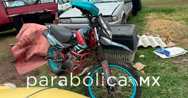 Recuperan en Cuautlancingo una moto robada en Puebla