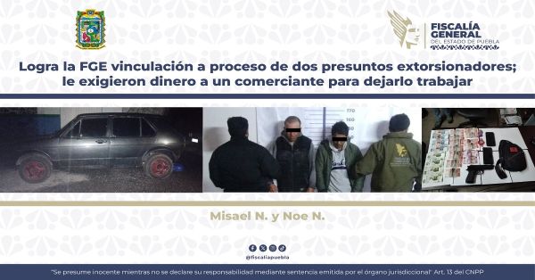 Detienen a dos extorsionadores de la zona de Libres