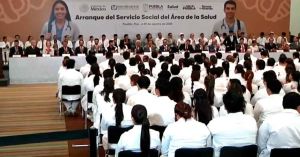 Encabeza Armenta el arranque del Servicio Social para el Sector Salud