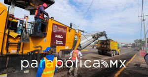 Reportan avance de 30% en la rehabilitación de la carretera Totimehuacán- Tetela