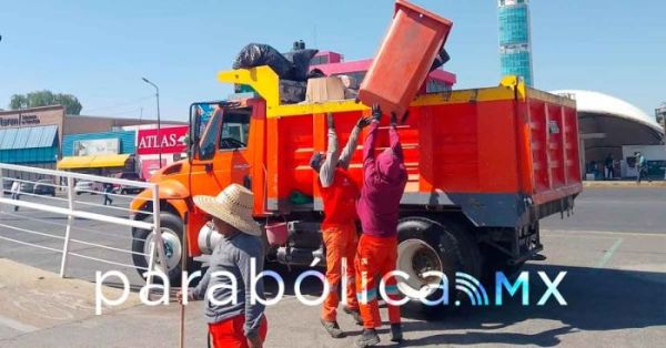 Realizan "naranjitas" operativo especial de limpieza por el Desfile del 5 de Mayo