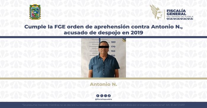 Detienen a Antonio N., integrante de la 28 de octubre