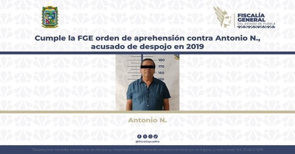 Detienen a Antonio N., integrante de la 28 de octubre