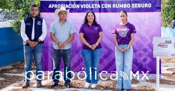 Promueve Lupita Cuautle la apropiación violeta en Cacalotepec