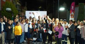 Inaugura Gobierno de Pepe Chedraui iluminación con tecnología LED en la colonia del Valle