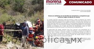 Se solidariza Morena con familias de 18 víctimas mortales por accidente en Oaxaca