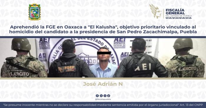 Aprehenden a "El Kalusha", vinculado al homicidio de un candidato a la presidencia