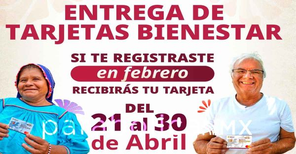Hasta el 30 de abril, entrega de tarjetas de Pensiones Bienestar: Ariadna Montiel