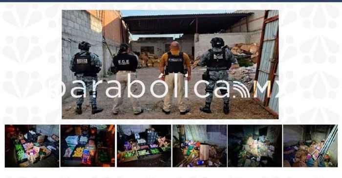 Recuperan mercancía robada tras cateo de la FGE en Texmelucan