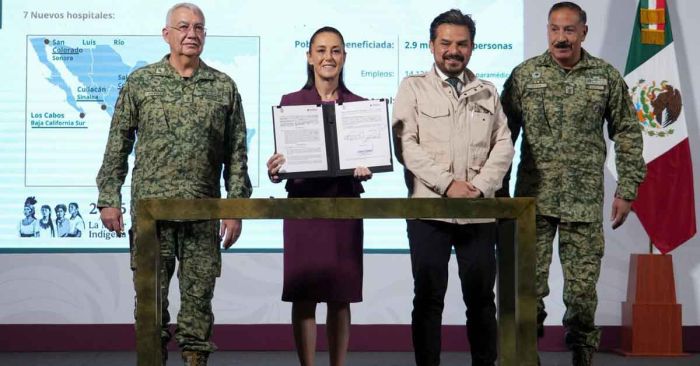 Anuncia Sheinbaum construcción de seis nuevos hospitales del IMSS