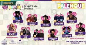 Artistas del Palenque de la Feria de Puebla 2025