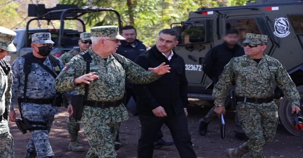 Realizan recorridos el general Trevilla y García Harfuch por Sinaloa