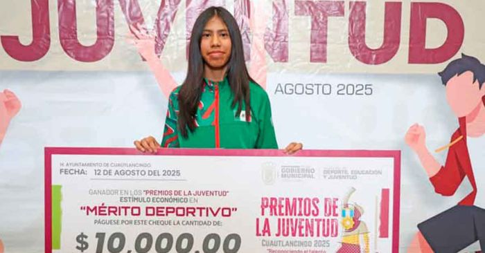 Entrega Gobierno de Cuautlancingo &ldquo;Premio Municipal de la Juventud&rdquo;
