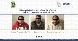 Detienen a tres personas por el delito de secuestro