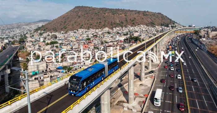 Encabeza Sheinbaum pruebas del Trolebús Chalco-Santa Marta