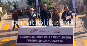 Inauguran adoquinamiento de calles en San Andr&eacute;s Cholula