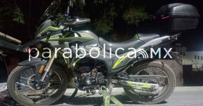 Recupera Policía de Cuautlancingo en pocas horas una motocicleta robada