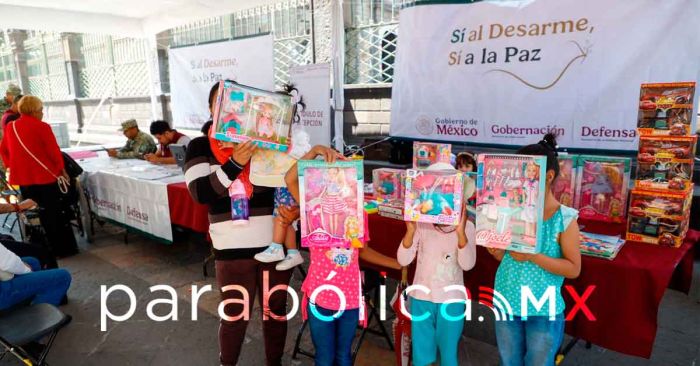 Destaca Gobierno de Puebla alta participación en el Programa “Sí al Desarme, Sí a la Paz”