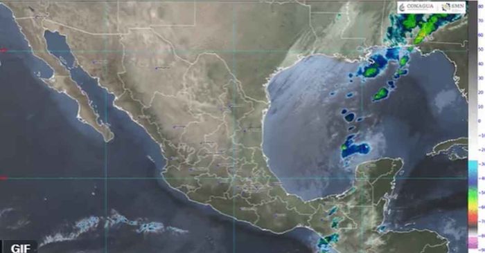 Pronostica SMN lluvias fuertes en el sureste de México y península de Yucatán