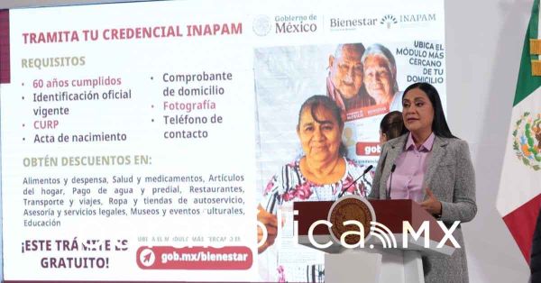 Llama Bienestar a adultos mayores de 60 años a tramitar la credencial del Inapam